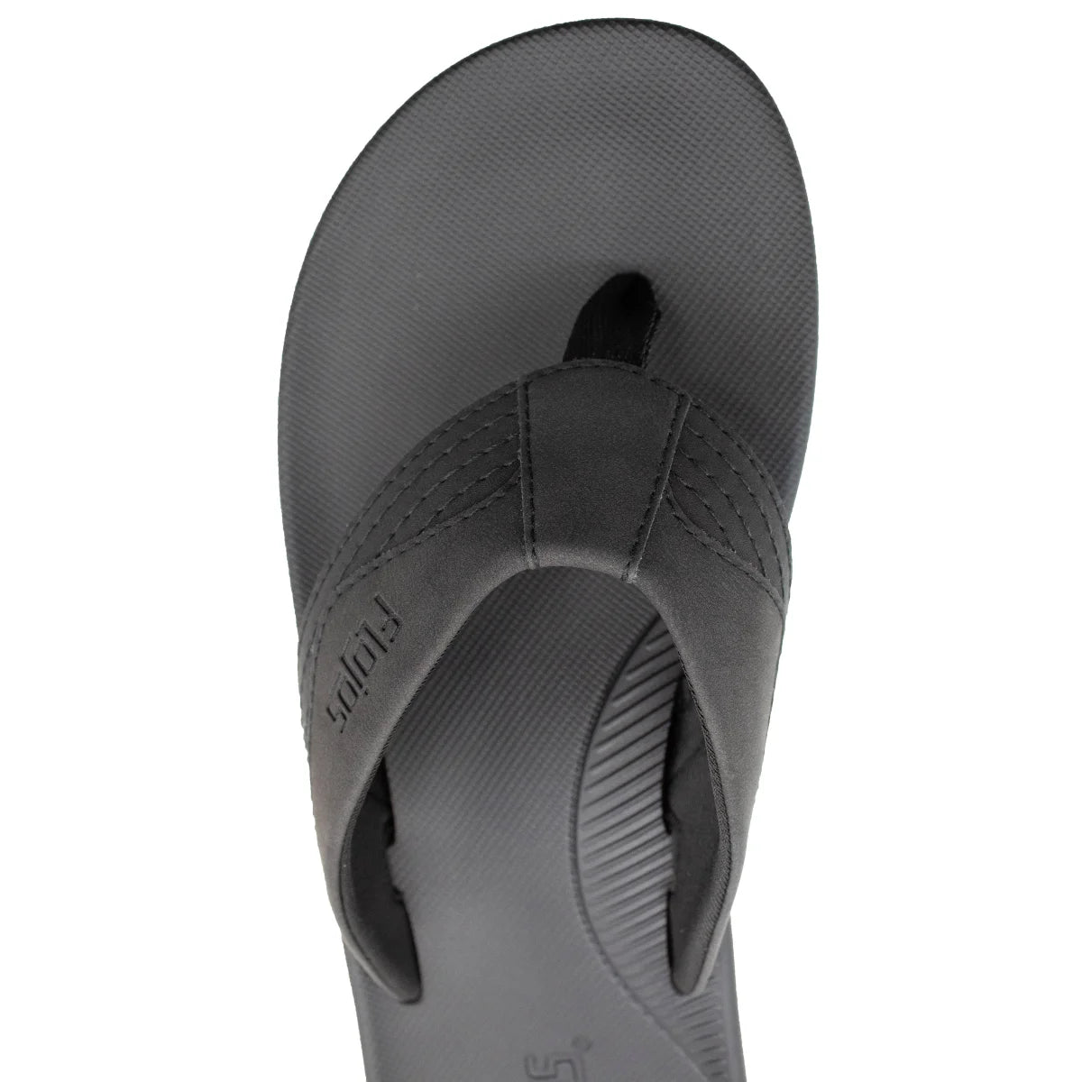 Flojos Men's Flip Flop, Black